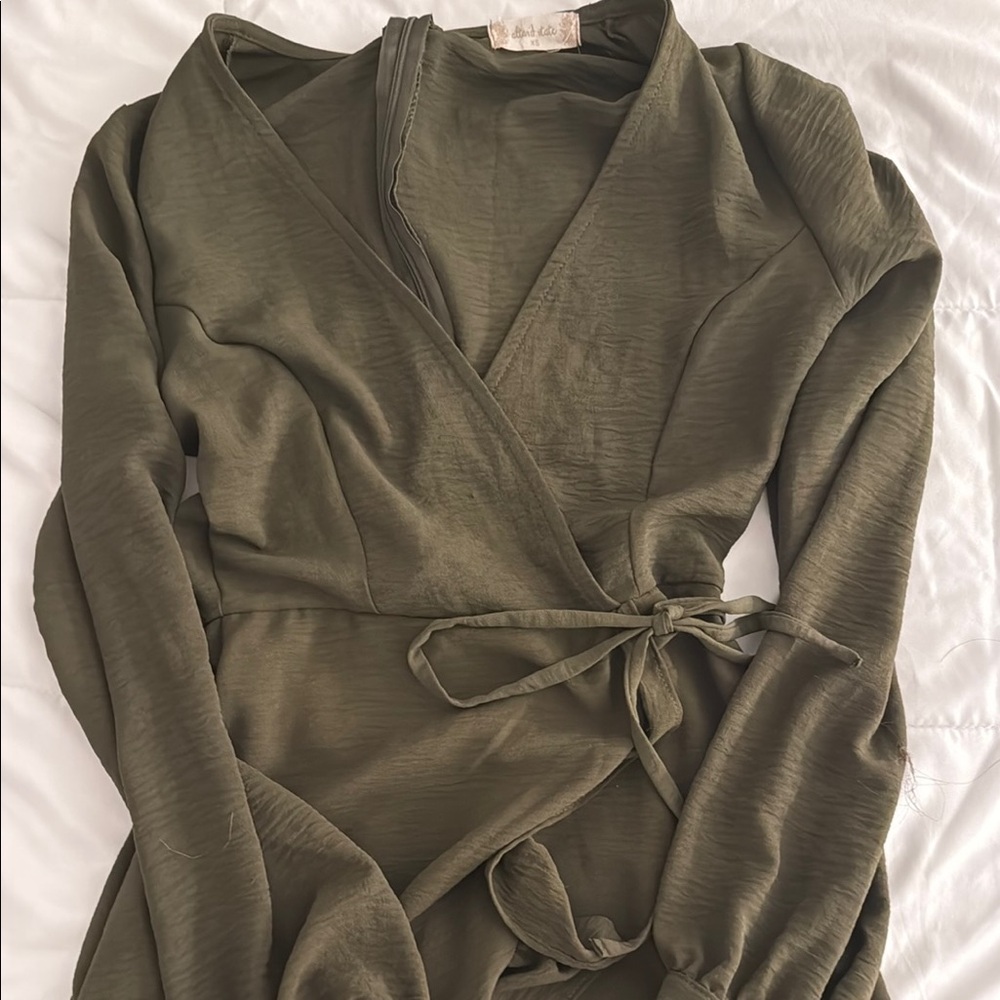Altar'd State Deep Green Dress